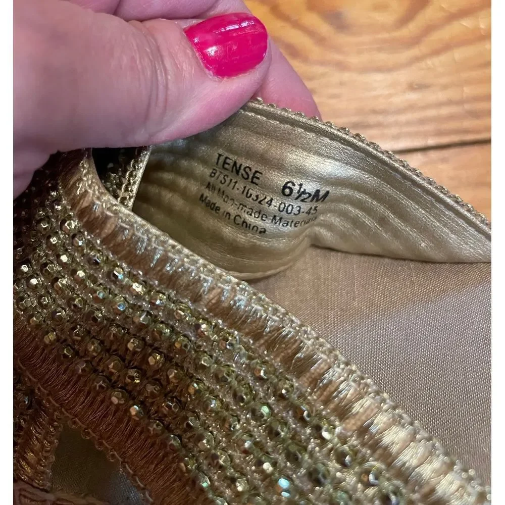 Baretraps‎ Gold Espadrilles Sandals for Women Size 6.5